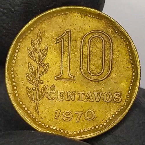 Argentina 10 Centavos 1970 Moneda Antigua