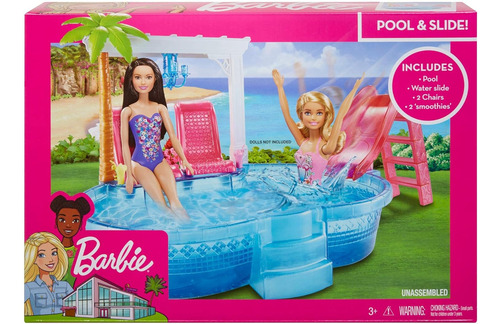 Barbie Glam Pool Piscina, Multicolor