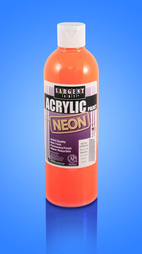 Acrilica Neon 47 Ml Color Naranja