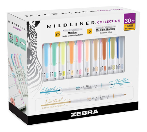 Resaltadores Zebra Pen Mildliner, Resaltador Doble Punta, Y