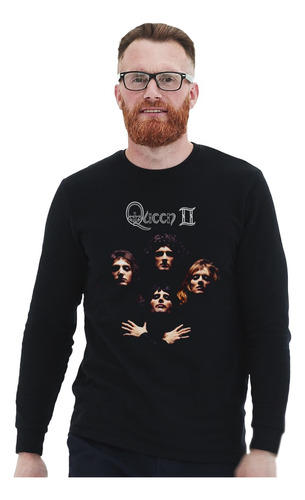 Polera Ml Queen 2 Con Logo Rock Impresión Directa