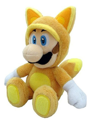 Little Buddy Official Super Mario Plush Kitsune Fox Luigi, 9