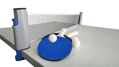 Kit Ping Pong Deluxe Red Automatica Portatil Raquetas Pelota