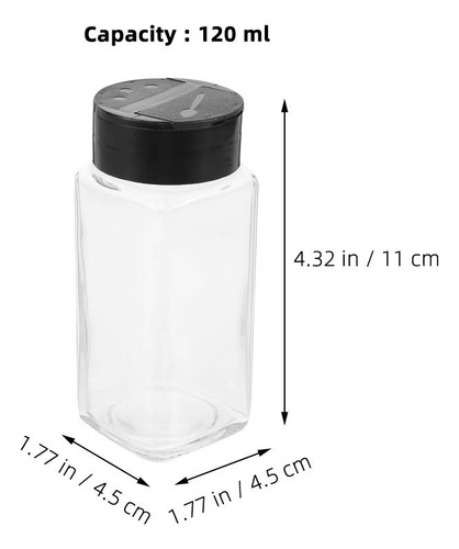 Botellas De Especias Para Salero, 4 Unidades, Condimentos De
