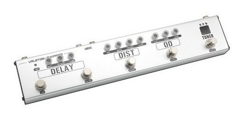 Imagen 2 de 3 de Pedal de efecto Valeton Dapper VES-1 plateado