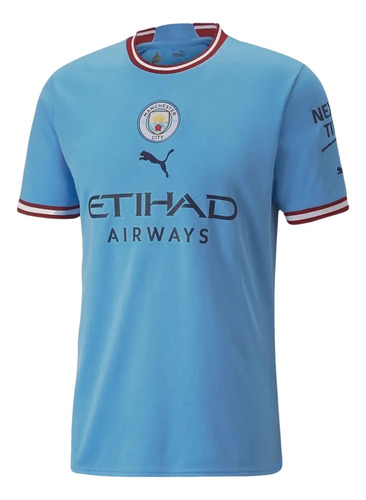 Camisa Puma Manchester City Home 2023 Masculina - Azul