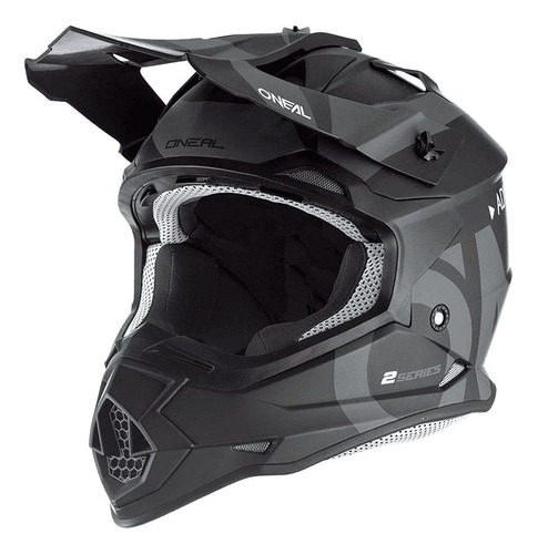 O'neal 2series Casco Unisex Para Adulto (piel), Color Negro,