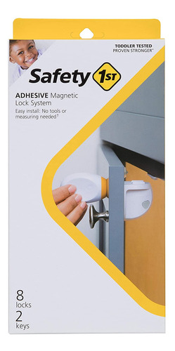 Sistema De Cierre Magnético Adhesivo Safety 1st, 8 Cerradura