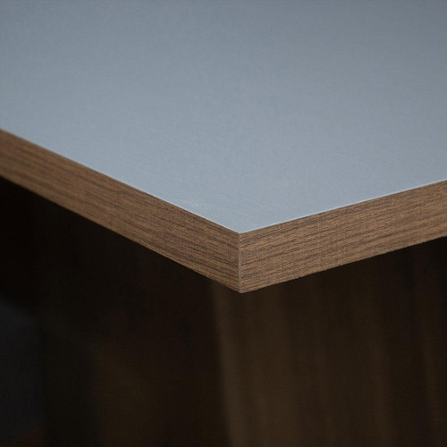 Mesa De Comedor Rectangular Madesa 6 Puestos Marrón Gris
