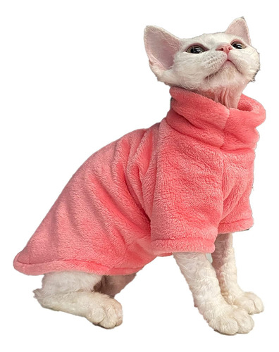 Sphynx Ropa De Gato Sin Pelo Sólido Suave Suéter De Piel Sin