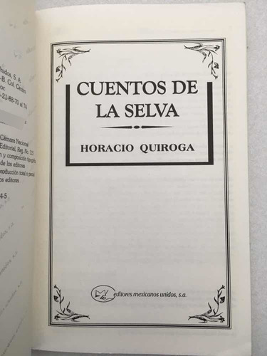 Cuentos De La Selva,