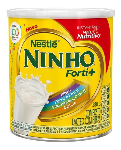 Imagem 1 de 7 de Ninho Instantâneo Forti+ Lata 380g