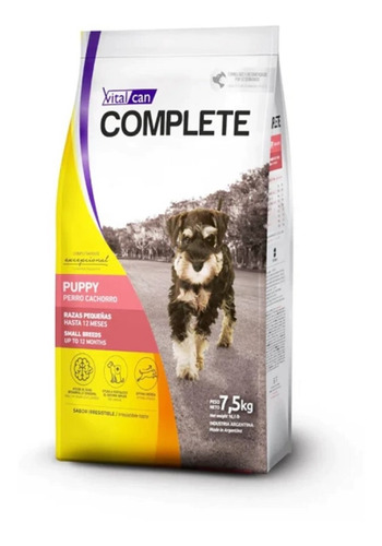 Alimento Vitalcan Complete Puppy Perro Cachorro Pequeño 7,5k