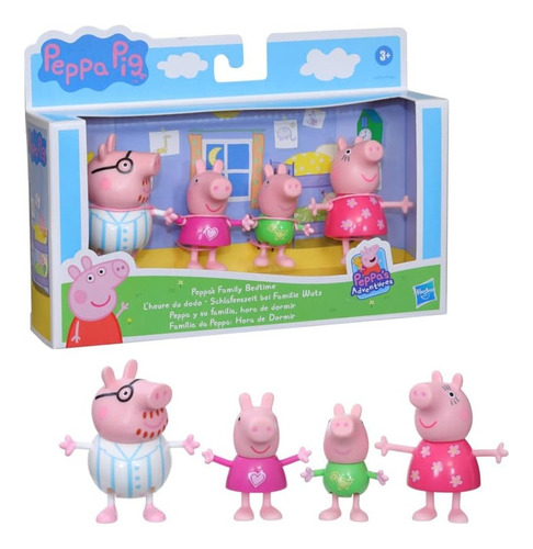 Figura Peppa Pig Peppa Y Su Familia Hora De Dormir Lanus