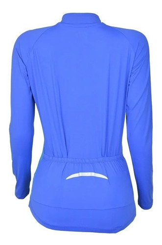 Imagem 3 de 4 de Blusa Feminina Manga Longa Ciclismo Verde 125944 Elite Bike