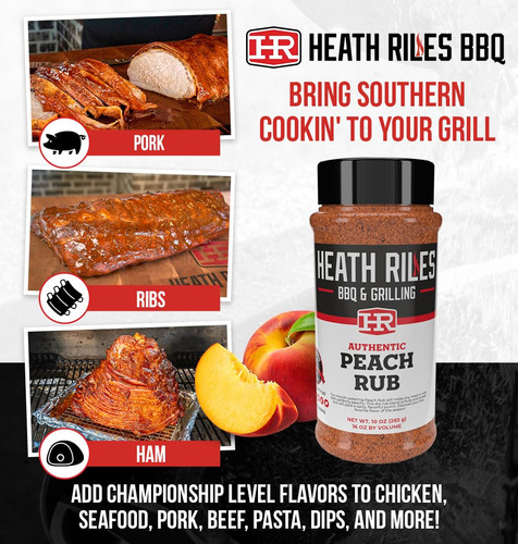 Condimento De Bbq Peach Rub 284 Gramos Mezcla De Especias