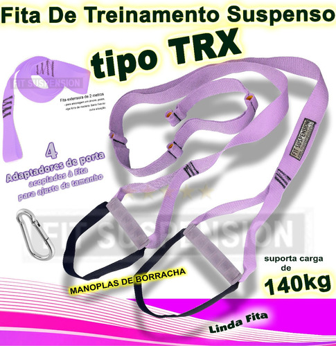 Fita De Suspensão Fit Suspension Tipo Trx Borracha Manopla