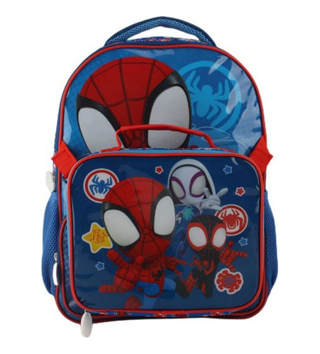 Mochila Escolar Con Lonchera Para Niños Spidey Y Sus Amigos