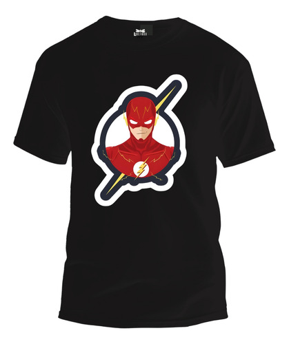 Playera Infantil Dc Cómics Flash Súper Héroe Estilo Casual