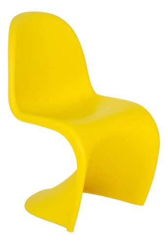 Cadeira Panton Acabamento Fosco Cor Da Estrutura Da Cadeira Amarelo-fosco