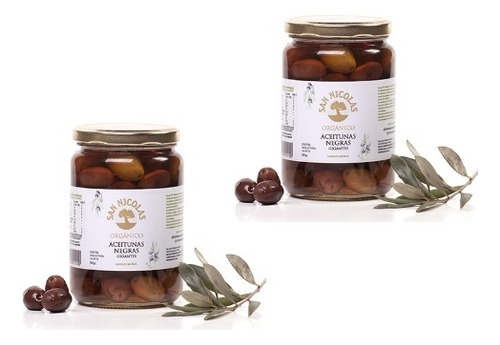 Aceitunas Negras Organicas Gig S/tacc 500g San Nicolas X 2un