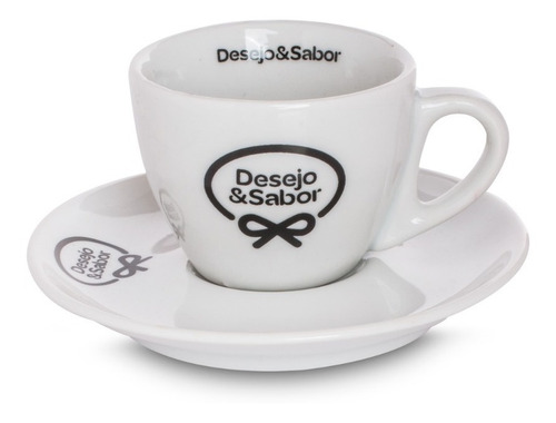 48 Xicara Café Expresso Com Pires 65 Ml Personalizada