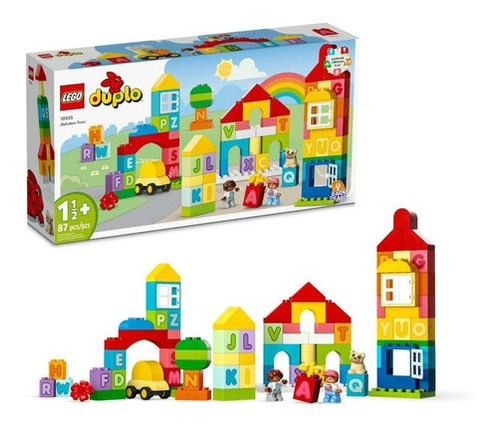 Kit De Construcción Lego Duplo Ciudad Alfabeto 10935 87 Pzas