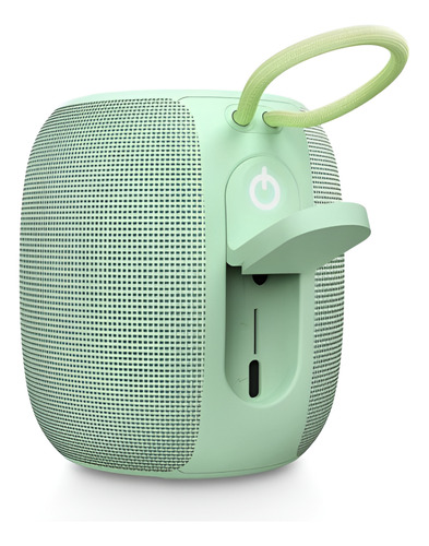 Parlante Portatil Mini Energy Sistem Bloom 458776 Inalámbrico Bluetooth Waterproof Ipx6 Con Luz Rgb Color Verde Menta