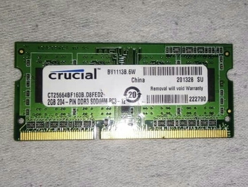 Memoria Ram Ddr3 De 2 Gb Para Laptops