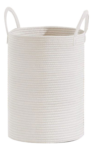 Cesta Para Ropa Sucia Tejida Con Cuerda (l-4), Para Guardar