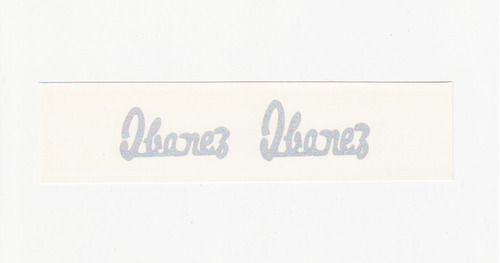 2 Calcos - Calcas - Decals  Ibanez Logo Plata