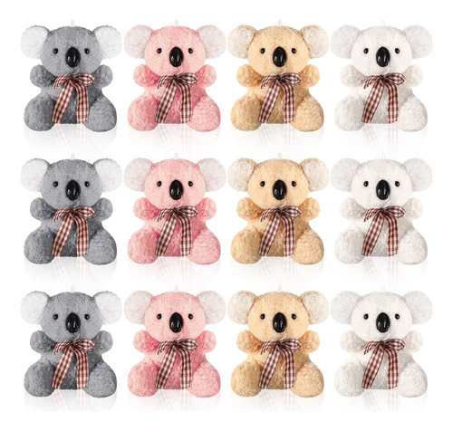 12 Piezas De Mini Osos De Peluche De 4 Pulgadas Conejo Cacho