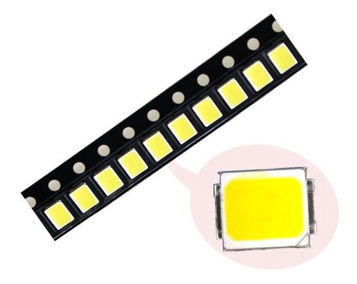 Kit 10 Led Smd 2835 3v 1w Tv LG 39ln5400 32ln5400 55ln5400 Cor da luz Branco