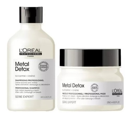 Kit Loreal Metal Detox Shampoo X300 + Mascara X250
