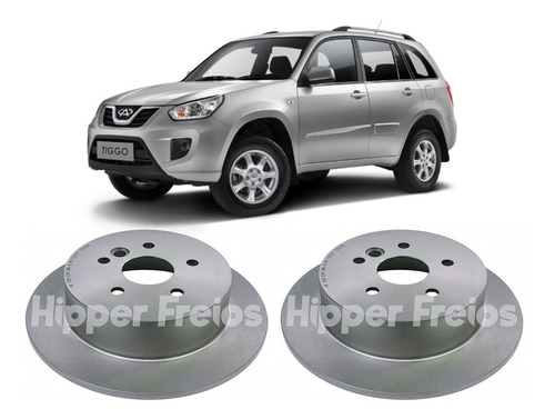 Imagem 3 de 6 de Disco Freio Traseiro Chery Tiggo 2.0 2009 A 2015 - Par