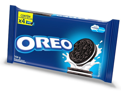 Imagem 4 de 8 de Biscoito Recheado Baunilha Oreo 144g