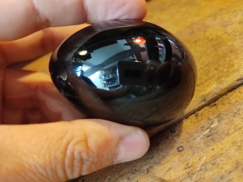 Huevo Decorativo Estilo Fabergé Obsidiana