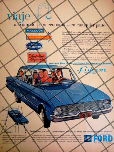 Afiche Retro  Autos Ford Falcon 1969 -1059