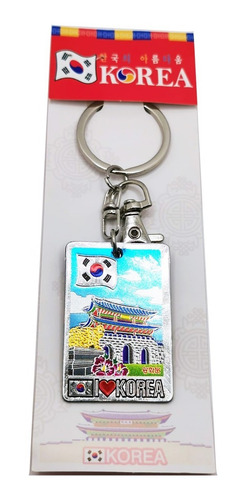 Artesanía Coreana Llavero Korea Paisajes Metalico.