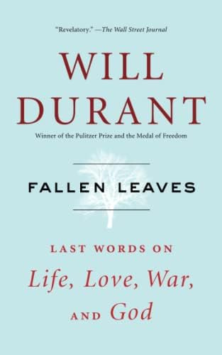 Fallen Leaves: Last Words On Life, Love, War, And God, De Durant, Will. Editorial Simon & Schuster, Tapa Blanda En Inglés