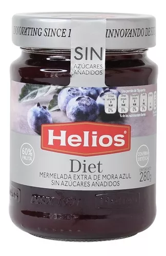 Mermelada Helios Sin Azúcar Fruta 60% De España Con Amor