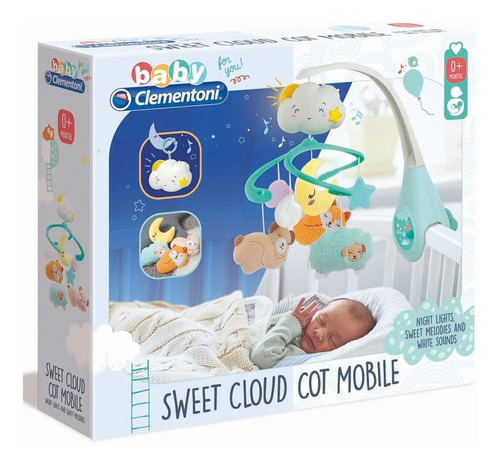 Movil De Cuna Con Luz Y Sonido Clementoni Dulces Sueños