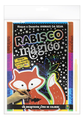 Rabisco Mágico: Animais da Selva, de Brijbasi Art Press Ltd. Editora Todolivro Distribuidora Ltda., capa mole em português, 2021