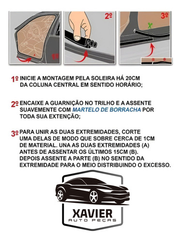 Jogo 4 Borrachas Portas E 1 Mala Fiat Palio Fire Elx 2003