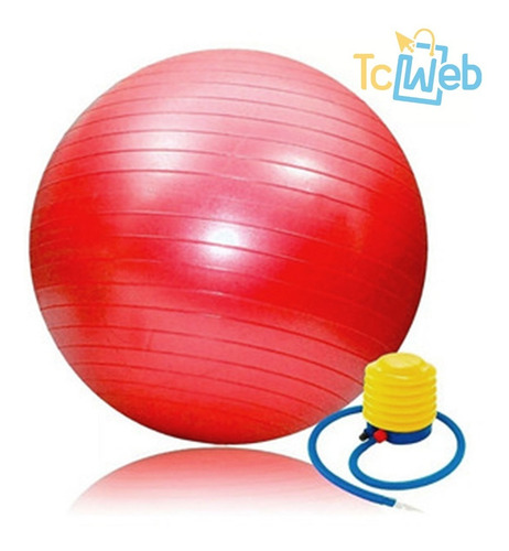 Pelota De Pilates 85 Cm Yoga Fitness Con Inflador De Regalo