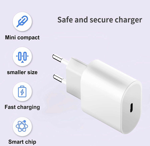 Cargador y cable USB para iPhone 5, 6, 7, 8 X, XR, Xs, 11, 12, 5 W