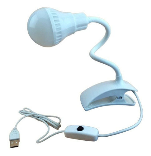 Lámpara De Escritorio Con Clip Usb Led Ampolleta