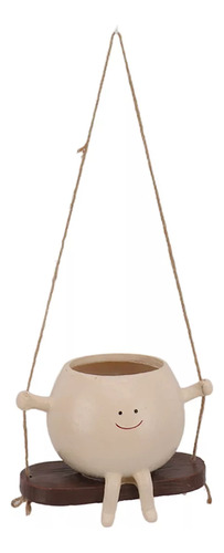 Maceta Swing Flowerpot Con Cara Sonriente