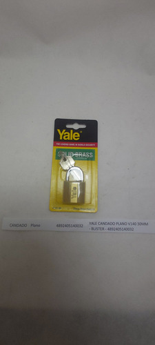 Candado Yale Plano V140 30mm - Blister