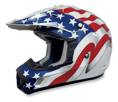 Casco Para Moto Afx Fx-17 Helme Talla L Color Blanco